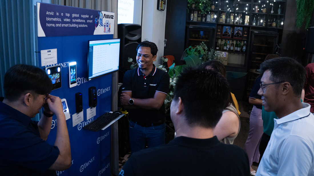Live biometric demonstration at the Trinet Technology Showcase